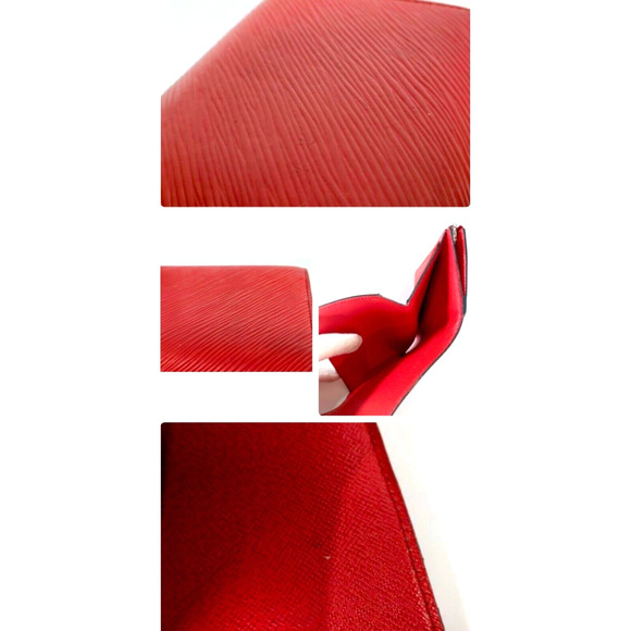 Authentic Epi Red LOUIS VUITTON Portefeuil LV Twist Compact Trifold Wallet - Picture 7 of 10